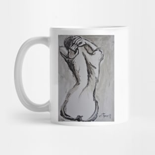 Styling Her Hair 3 -Female Nude Mug